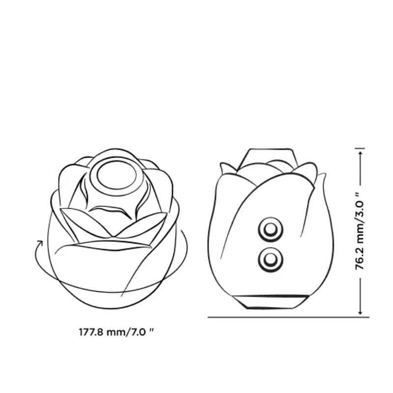 ROMP - ROSE 2.0 SUCCIONADOR DE CLÍTORIS FORMA ROSA EDICIÓN LIMITADA - OMerotics