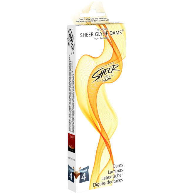SHEER GLYDE - DAMS LATEX ORAL SEX SHEETS TAIL
