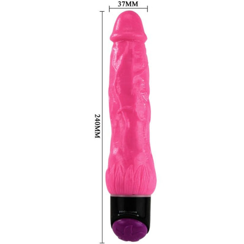DANCE - COLORFUL REALISTIC PINK SEX VIBRATOR 24 CM