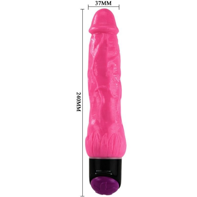 BAILE – REALISTISCHER VIBRATOR FARBIG LILA 24 CM
