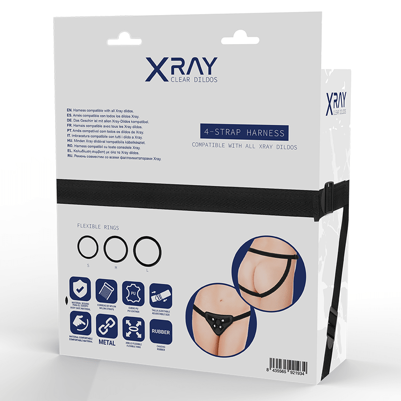 X RAY - ARNÉS COMPATIBLE CON ANILLAS SILICONA - OMerotics