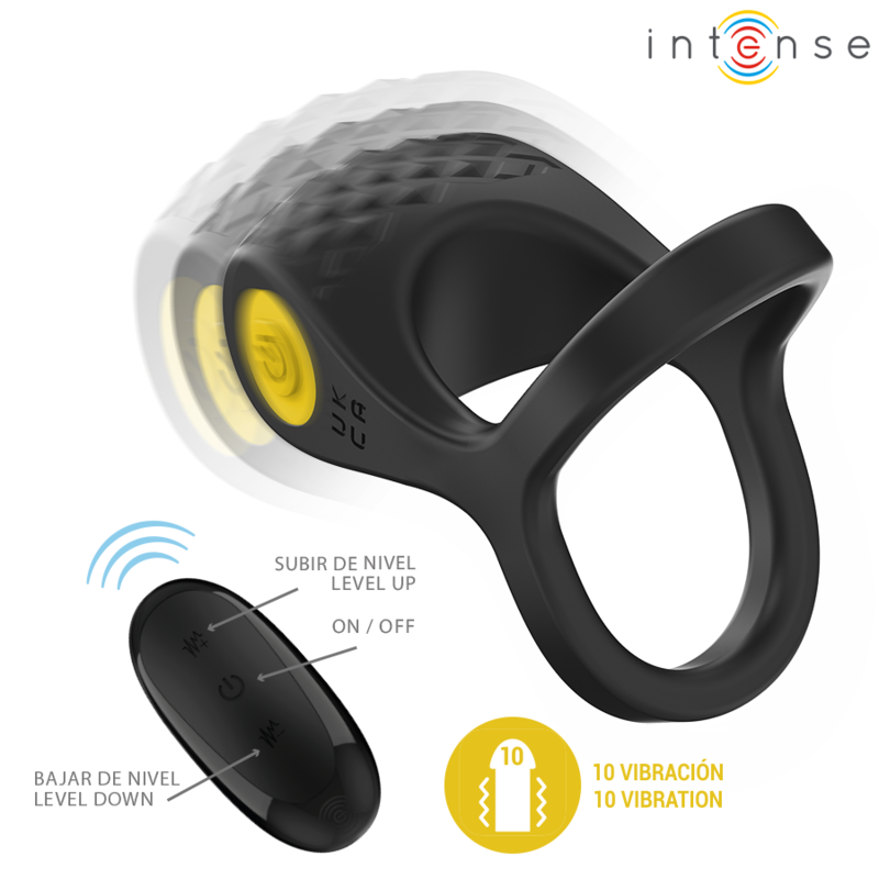 Intense - alex anillo doble vibrador pene 10 vibraciones