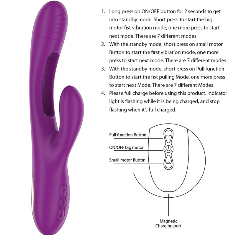 Intense - apolo vibrador multifunción recargable 7