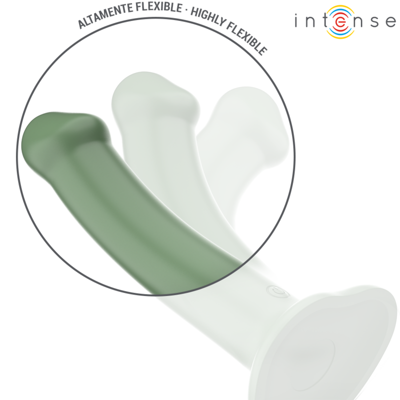 Intense - becca vibrador con ventosa 10 vibraciones verde