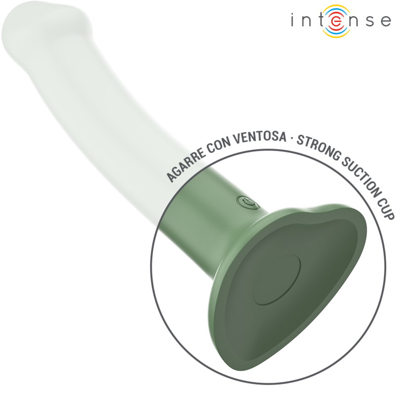 Intense - becca vibrador con ventosa 10 vibraciones verde