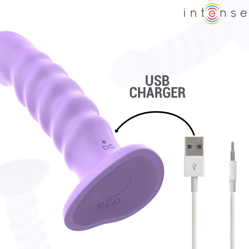 Intense - brenda vibrador talla m diseño en espiral 10
