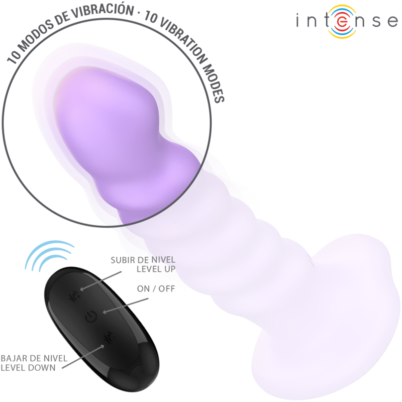 Intense - brenda vibrador talla m diseño en espiral 10