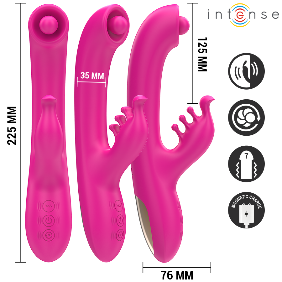Intense - christina vibrador multifunción rabbit 22.5 cm
