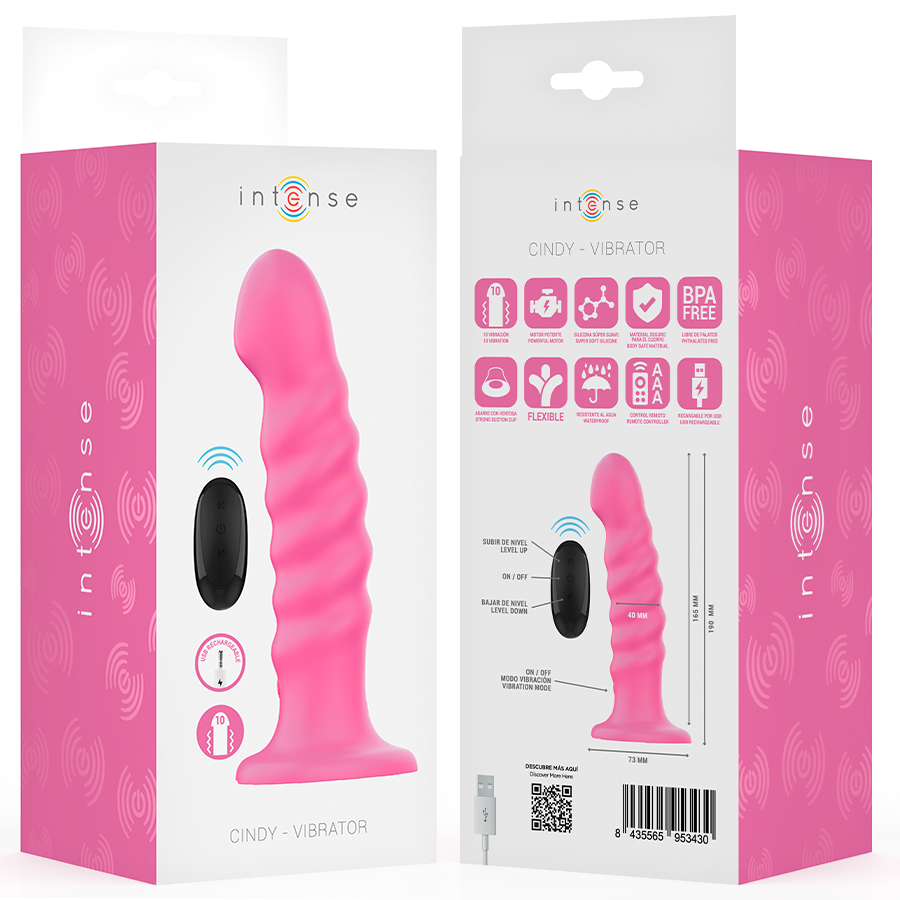 Intense - cindy vibrador talla l diseño en espiral 10
