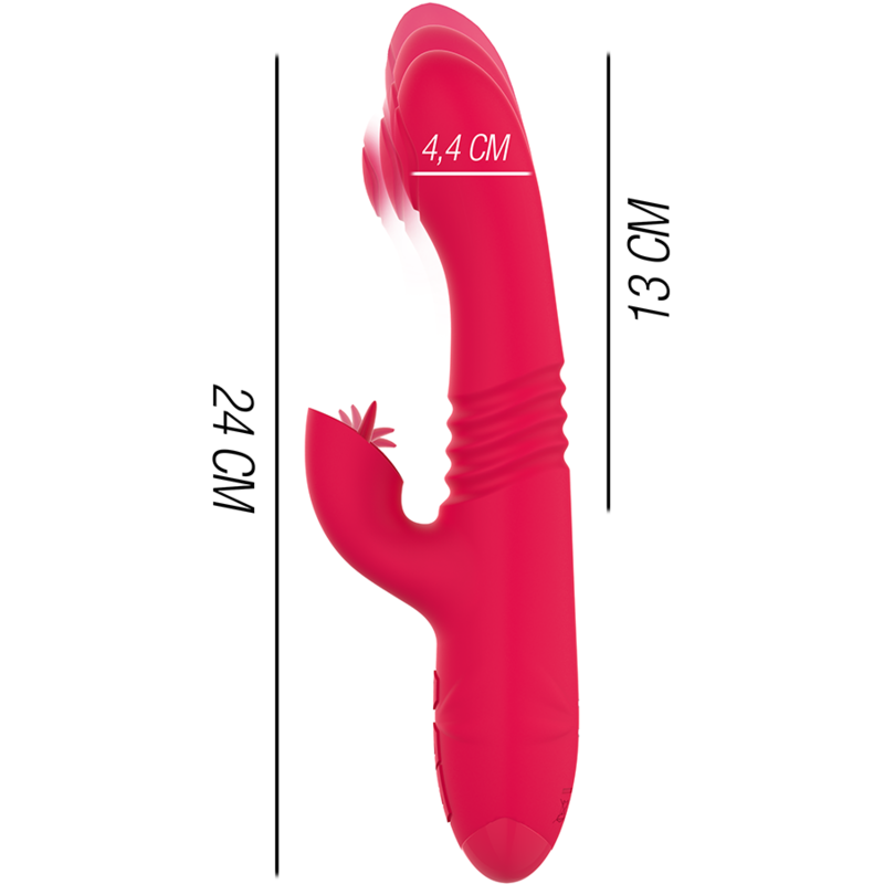 Intense - dua vibrador multifunción recargable up & down