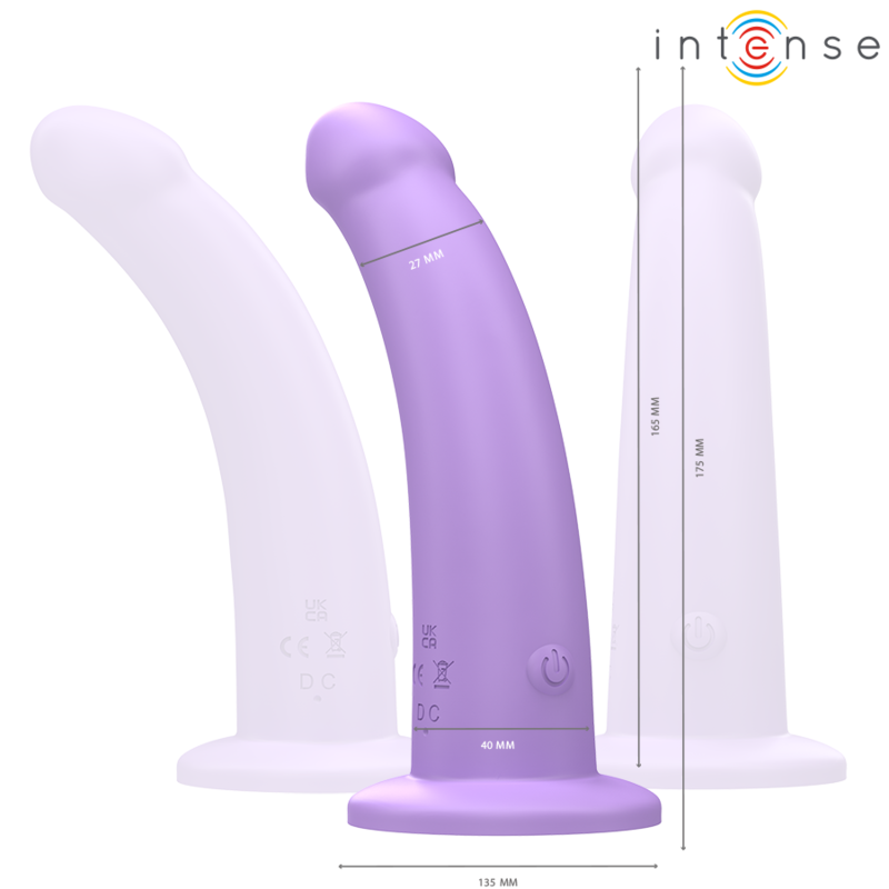 Intense - eddie vibrador 17,5 cm 10 vibraciones morado