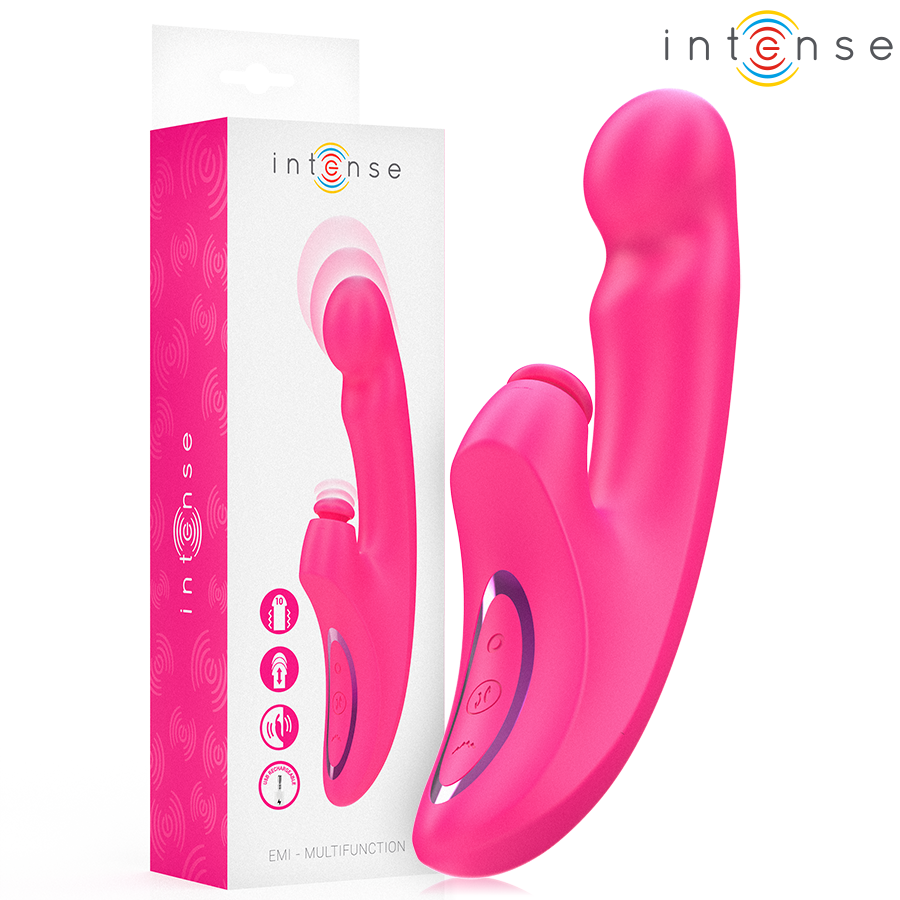 Intense - emi vibrador 13,5 cm multifunción 3 en 1 10
