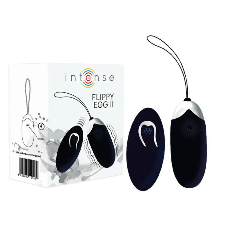 Intense - flippy ii huevo recargable remoto negro