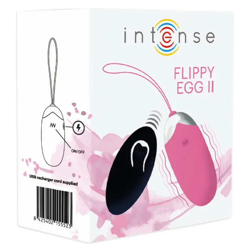 Intense - flippy ii huevo recargable remoto rosa