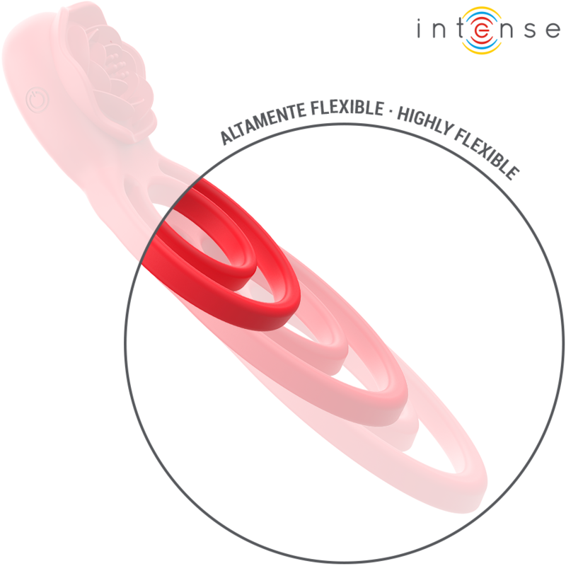 Intense - gail rosa estimuladora 10 vibraciones rojo