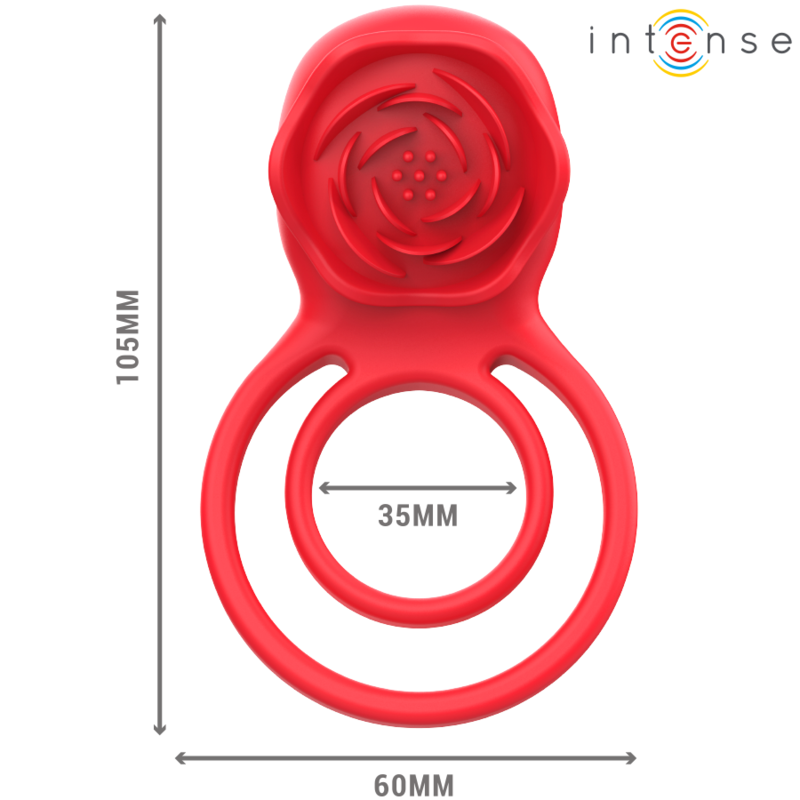 Intense - gail rosa estimuladora 10 vibraciones rojo