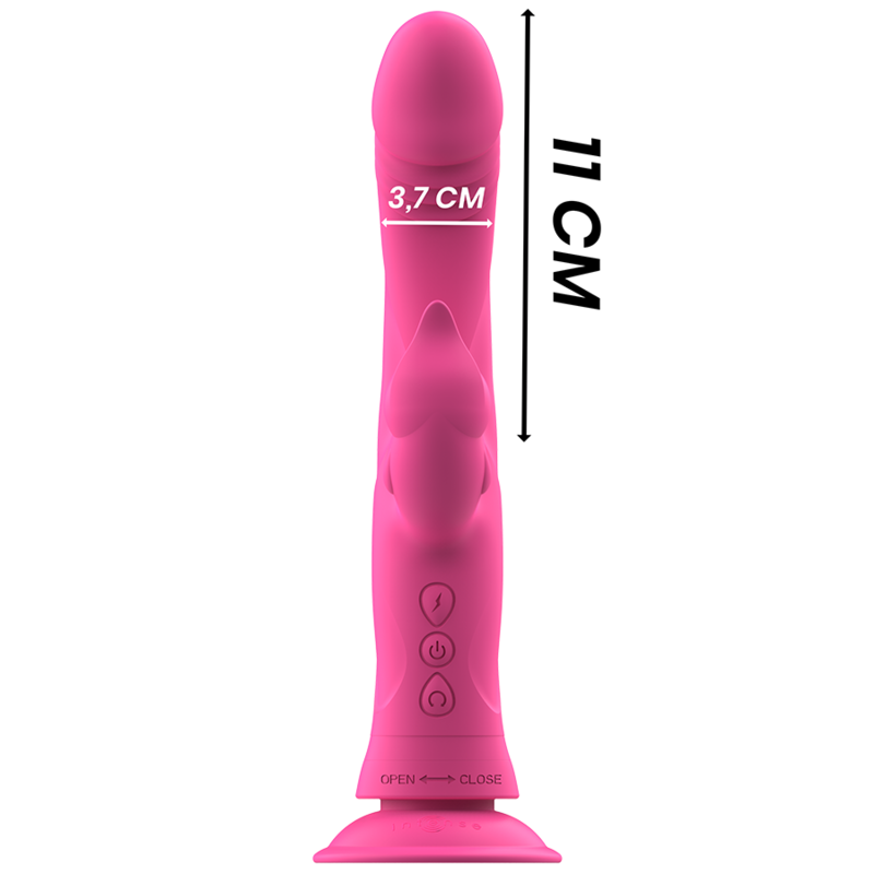 Intense - julio vibrador rabbit silicona rosa