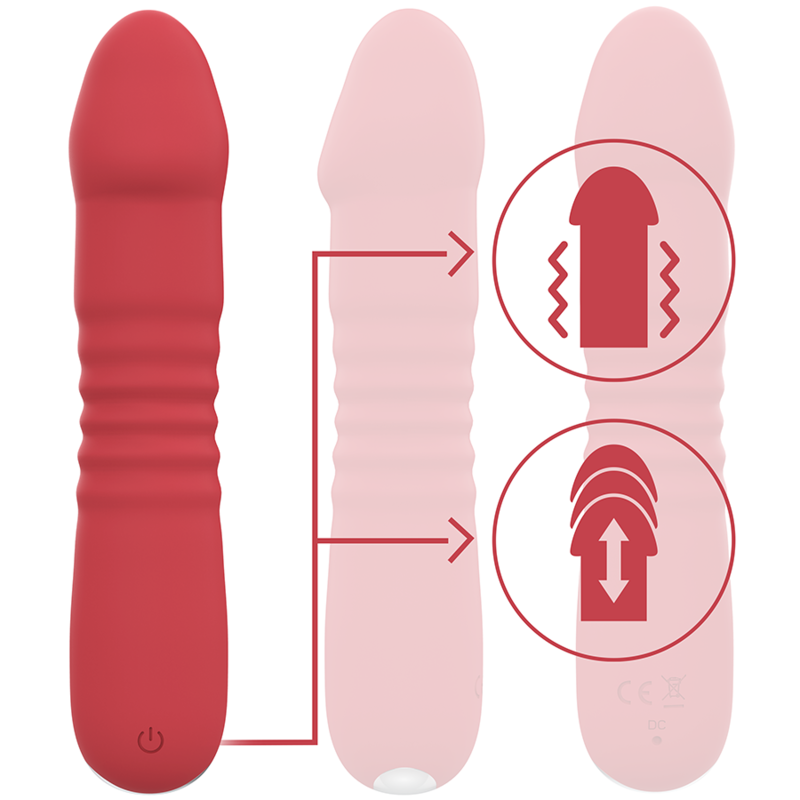 Intense - juni up & down 10 vibraciones rojo