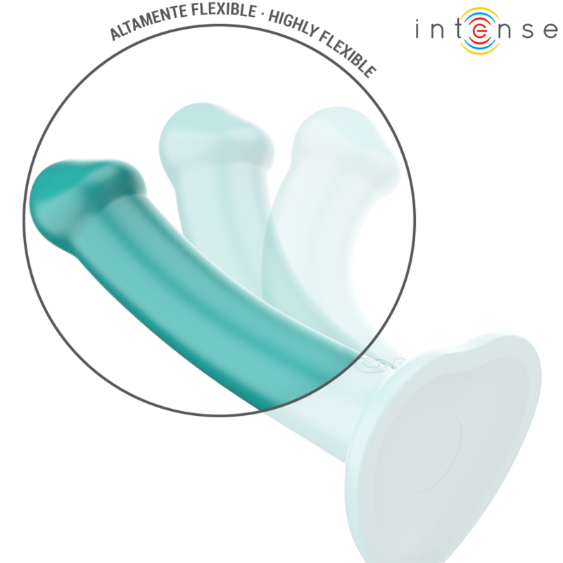 Intense - katie vibrador con ventosa 10 vibraciones azul