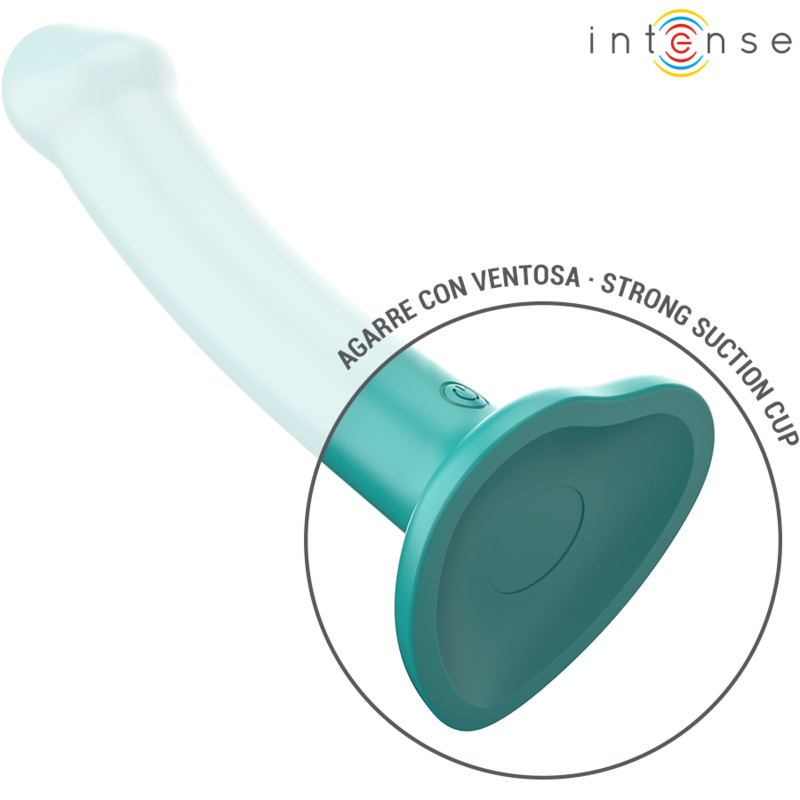 Intense - katie vibrador con ventosa 10 vibraciones azul
