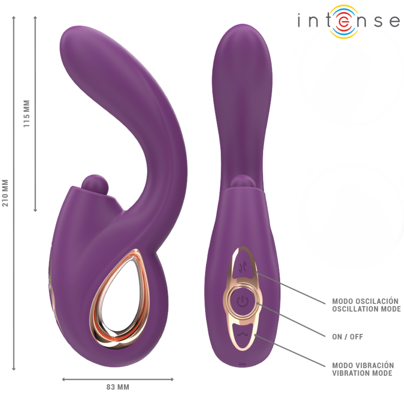Intense - lali vibrador punto g multifunción estimulación &