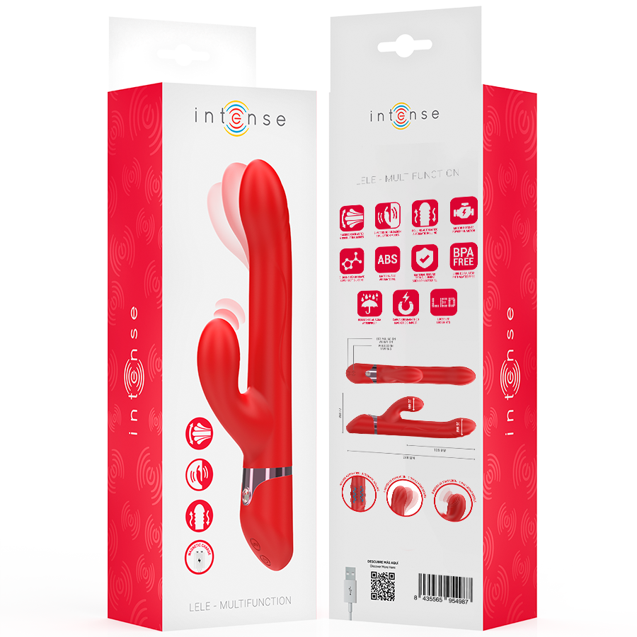 Intense - lele vibrador multifunción rotatorio & oscilación