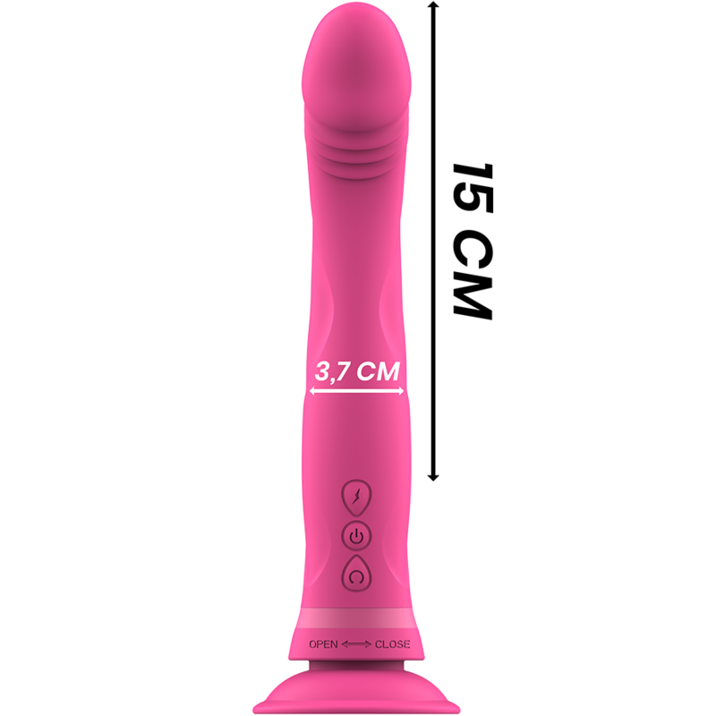 Intense - michelangelo dildo vibrador silicona rosa