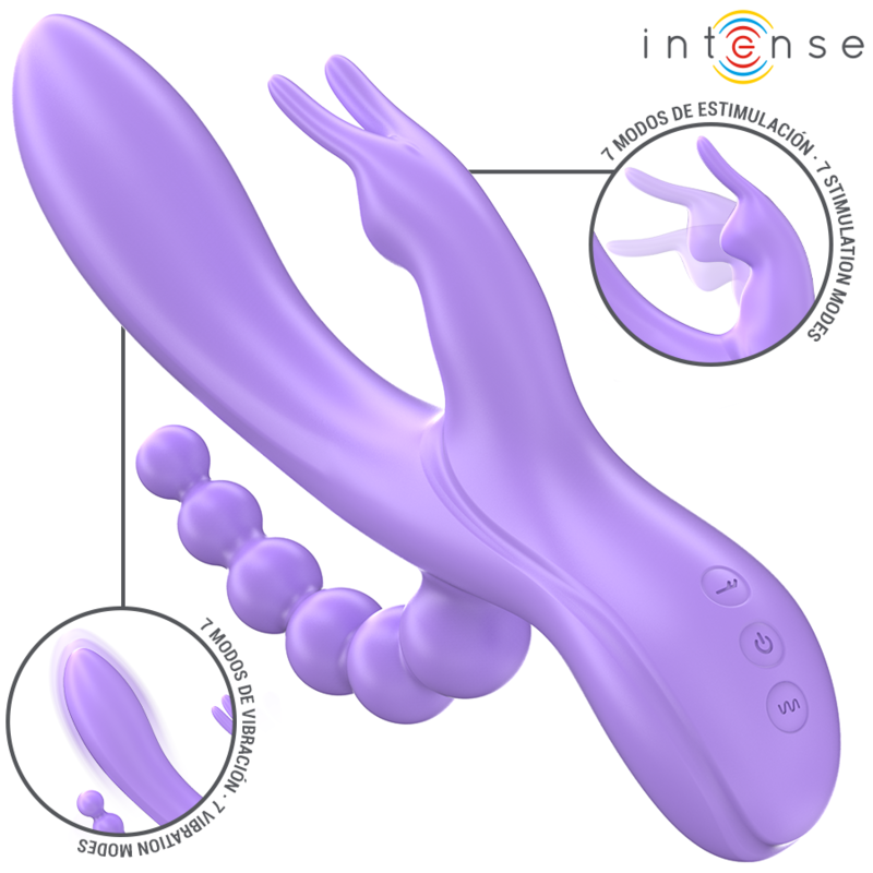 Intense - miko triple vibrador rabbit & estimulador & anal