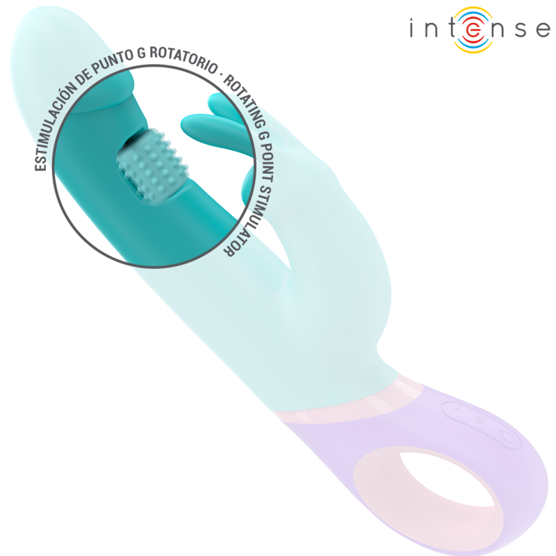 Intense - mónica vibrador rabbit con estimulador rotatorio