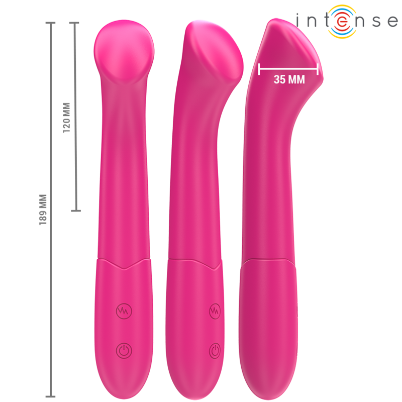Intense - paty vibrador 19 cm flexible 10 vibraciones