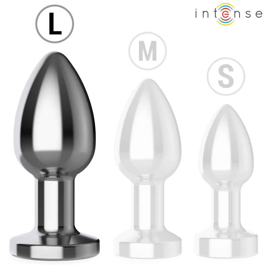 Intense - plug anal 10 vibraciones metal con control remoto