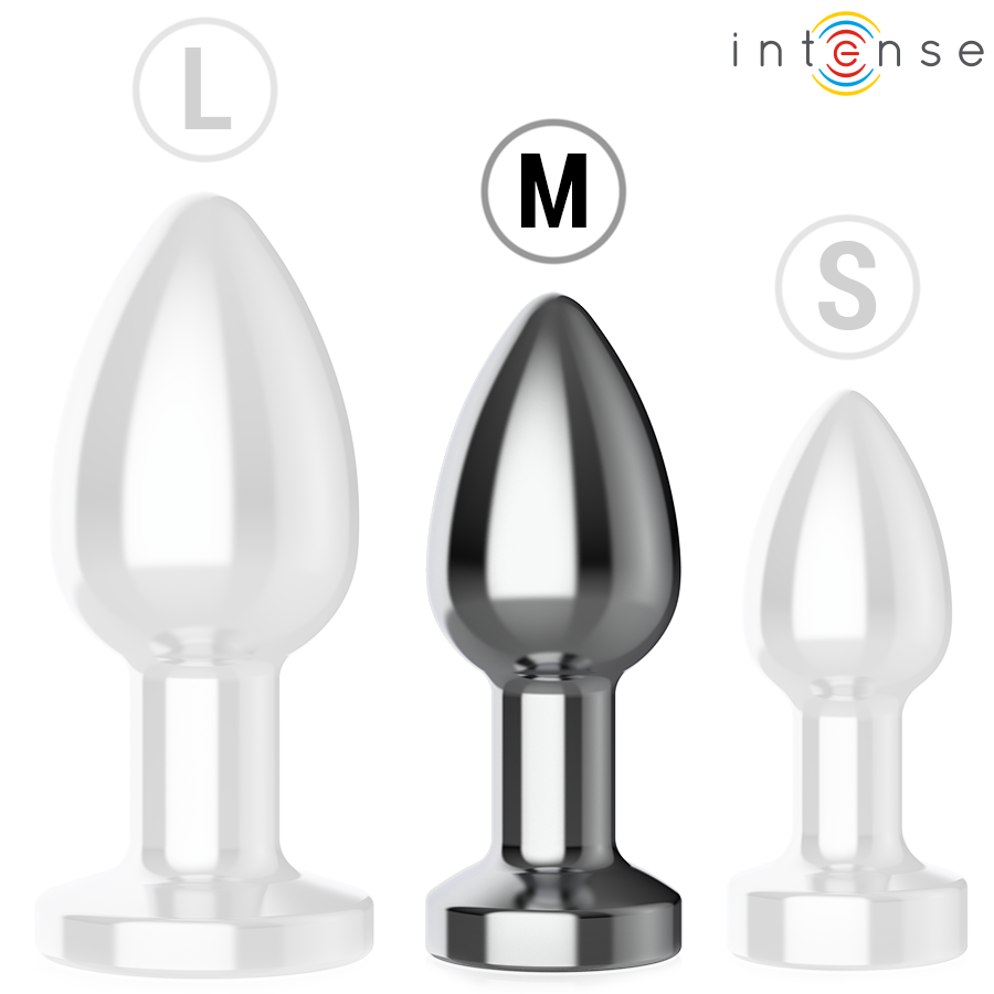 Intense - plug anal 10 vibraciones metal con control remoto