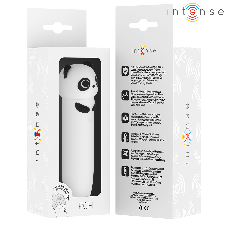 Intense - poh bala vibradora panda recargable usb 10 x 2.2