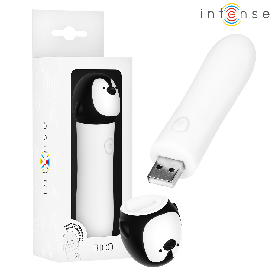 Intense - rico bala vibradora pingüino recargable usb 10 x