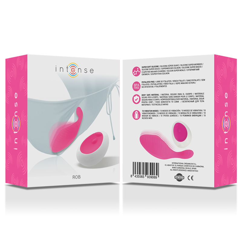 Intense - rob pantie control remoto rosa