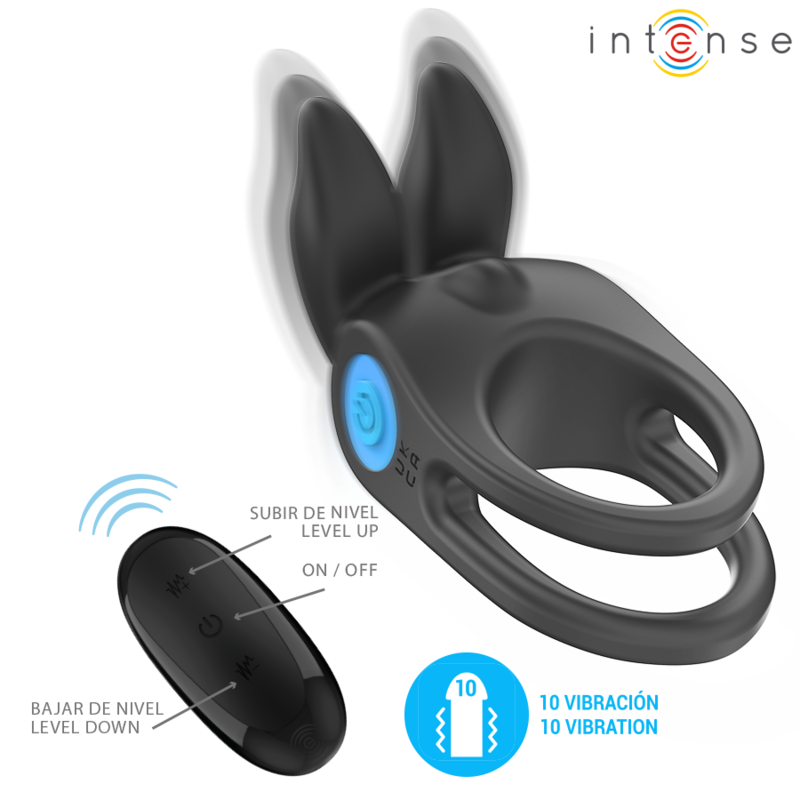Intense - sam anillo doble vibrador pene 10 vibraciones