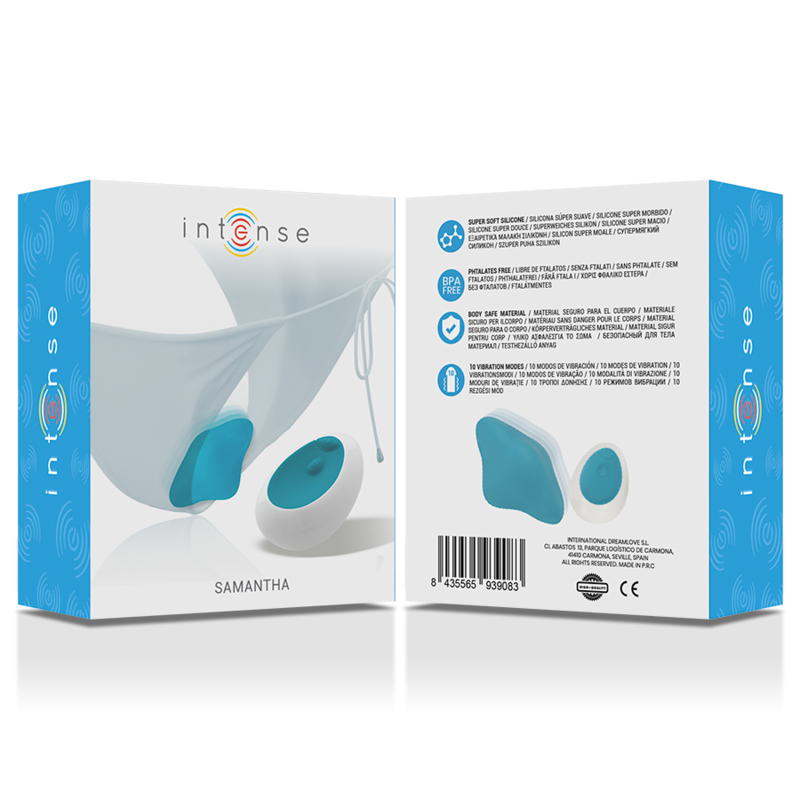 Intense - samantha pantie control remoto azul