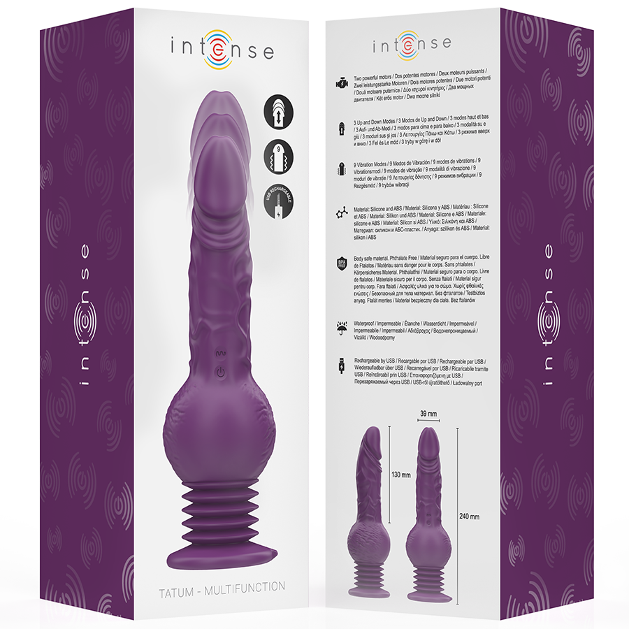 Intense - tatum vibrador multifunción con vibración up and