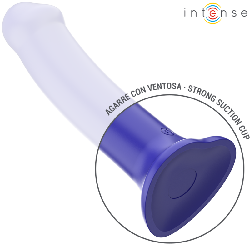 Intense - victoria vibrador con ventosa 10 vibraciones azul