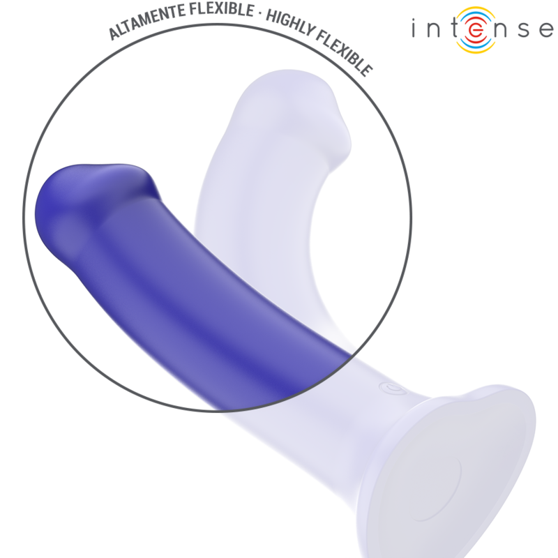Intense - victoria vibrador con ventosa 10 vibraciones azul