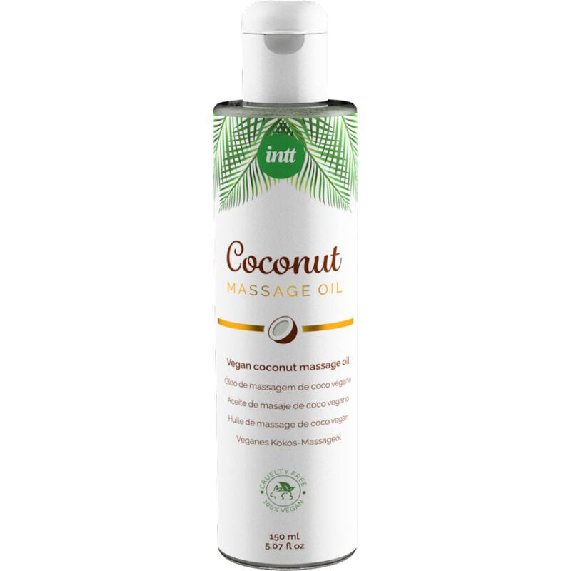 Intt - aceite de masaje vegano dulce con sabor a coco