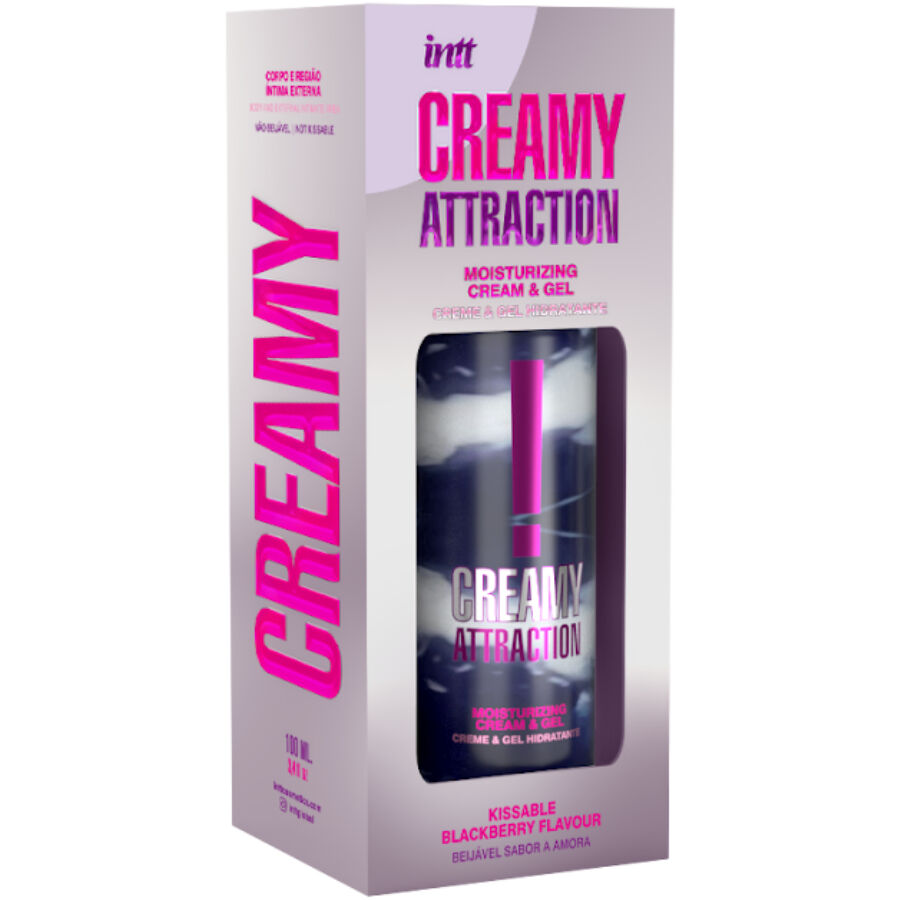 Intt releases - crema y gel besable sabor mora 100 ml