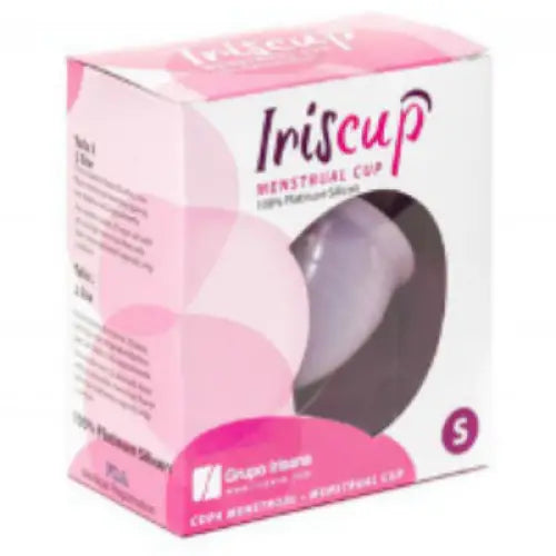 Iriscup - copa mestrual rosa pequeña + bolsa esterilizadora