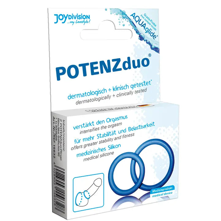 Joydivision potenzduo - anillos para pene azul - xl