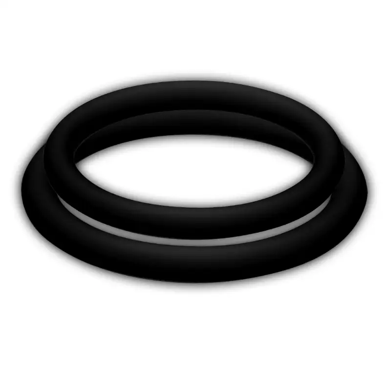 Joydivision potenzduo - anillos para pene negro - m