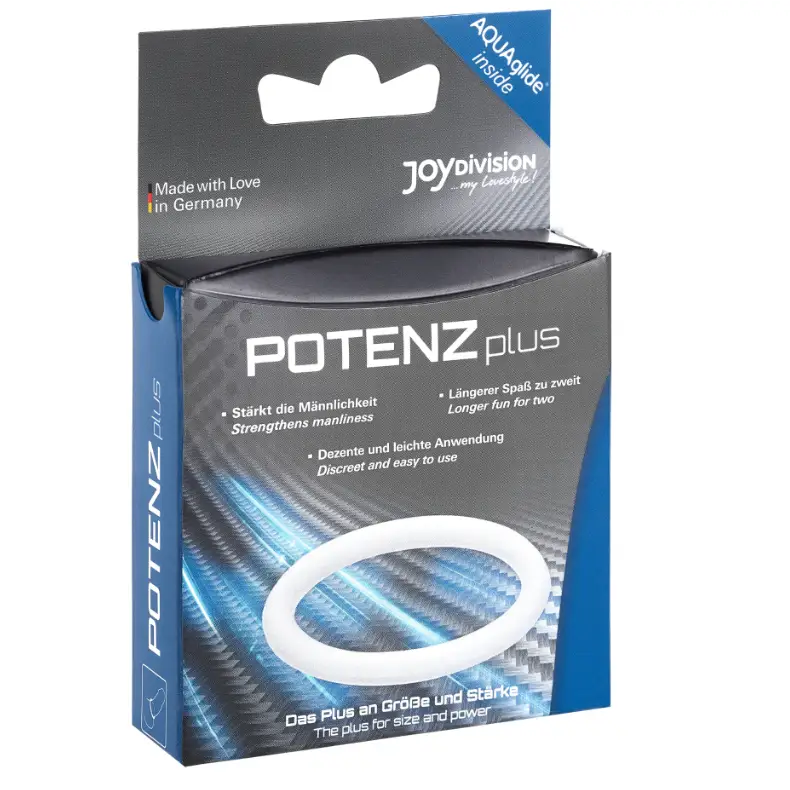 Joydivision potenzduo - plus anillo para pene blanco - m