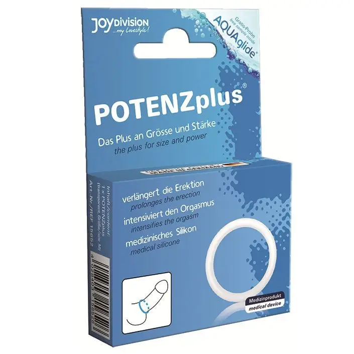 Joydivision potenzduo - plus anillo para pene blanco - s