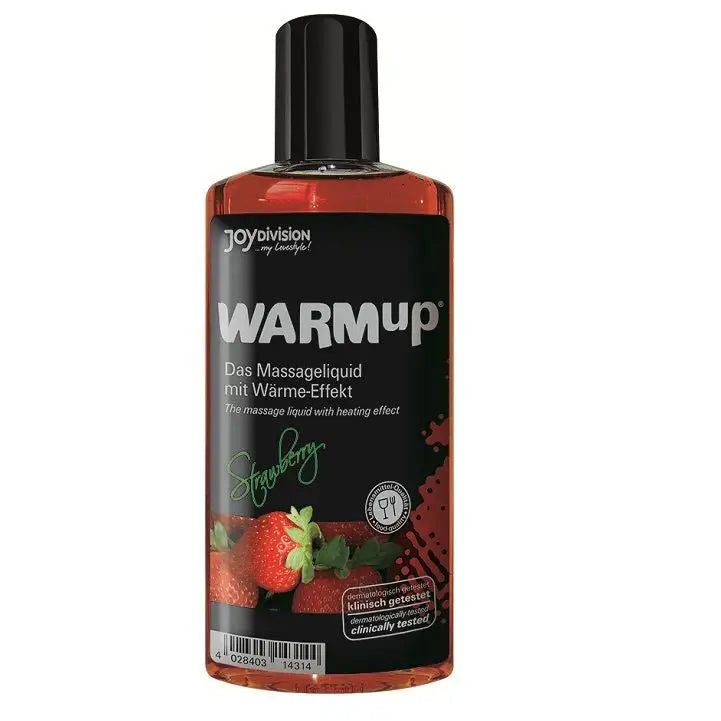 Joydivision warmup - aceite de masaje efecto calor fresa