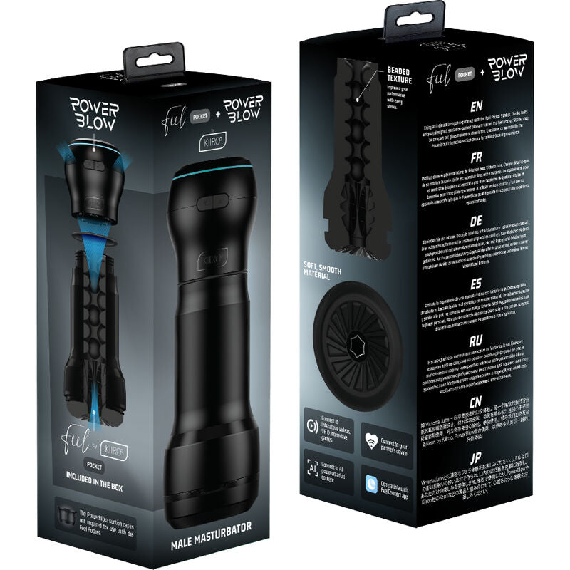 Kiiroo - feel pocket masturbador masculino bolsillo + power