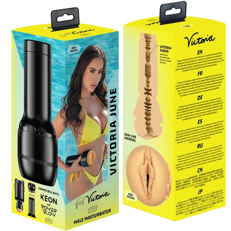 Kiiroo - feel victoria june masturbador